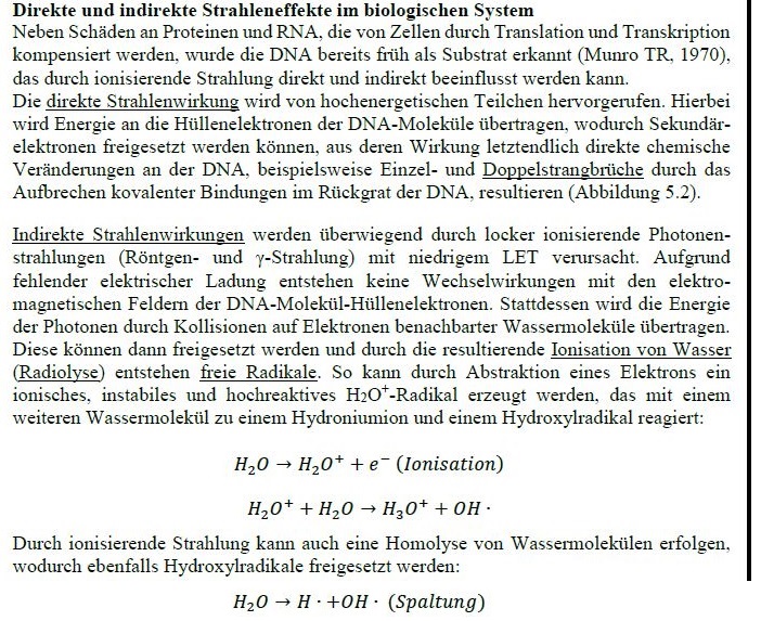 Ionisierende Strahlung Und Deren Biologische Wirkung Sari